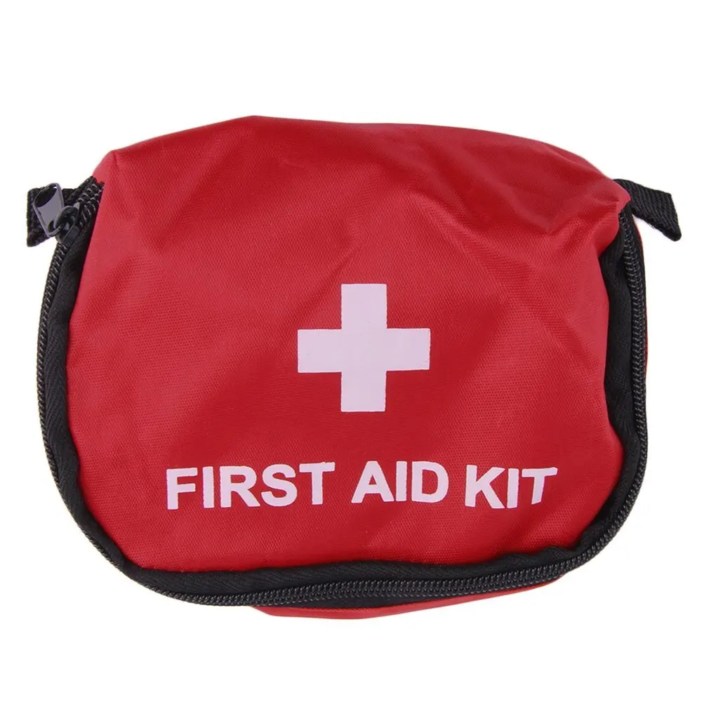 First Aid Kit 0.7L Red PVC Outdoors Camping Emergency Survival Empty Bag Bandage Drug Waterproof Storage Bag