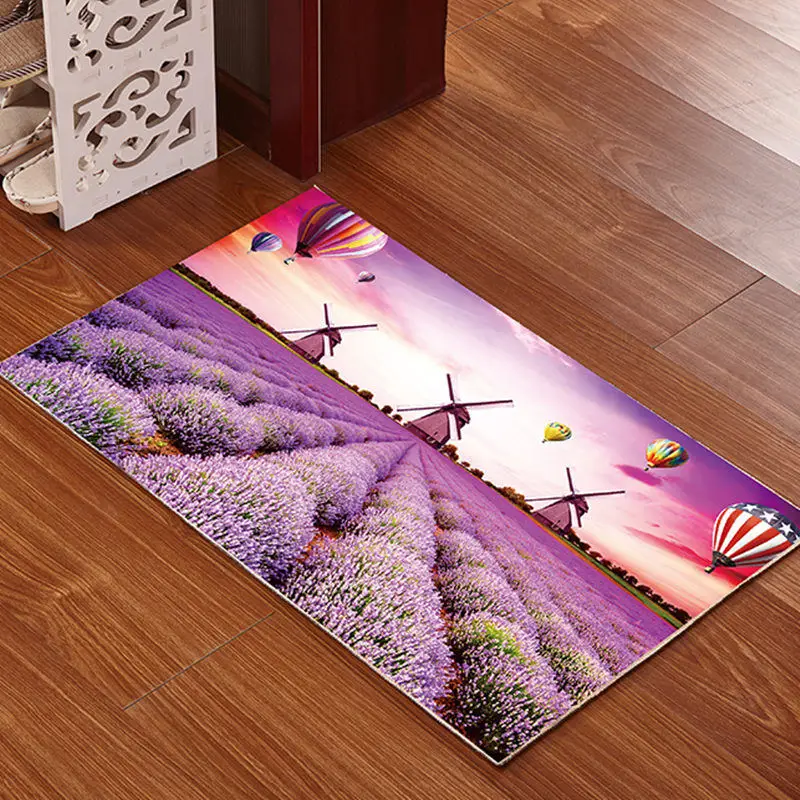3D Printed Bathroom Mat Rug Kit Non-slip Bath Mats Floor Carpet Pet Pad Large Size Door Floor Seat Mattress for Decor Doormats