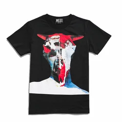 New 2019 Men Novelty Ram devil Classic T Shirts T-Shirt Hip Hop Skateboard Street Cotton T-Shirts Tee Top Kenye #024