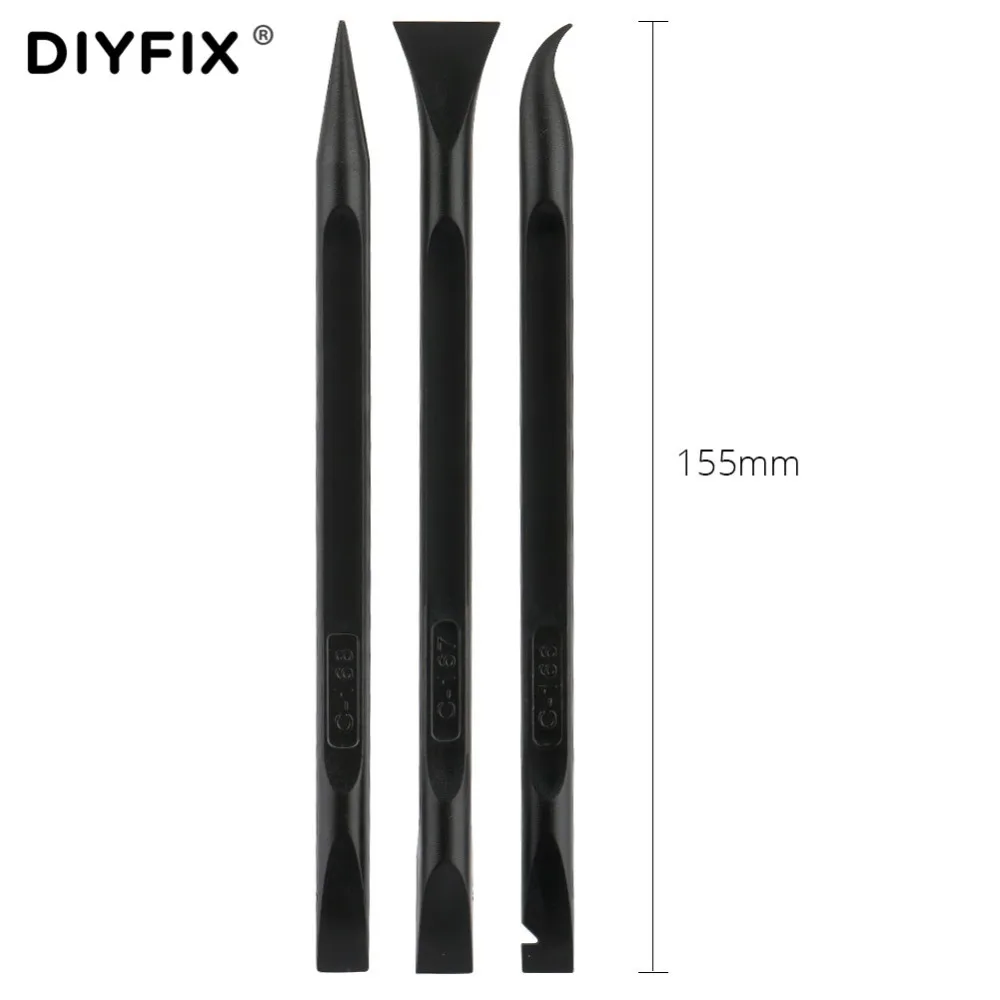 DIYFIX 3 في 1 مكافحة ساكنة البلاستيك Spudger كيت 6 "ESD الآمن حدق عصا افتتاح أداة للجوال هاتف لوحي إصلاح اليد طقم أدوات