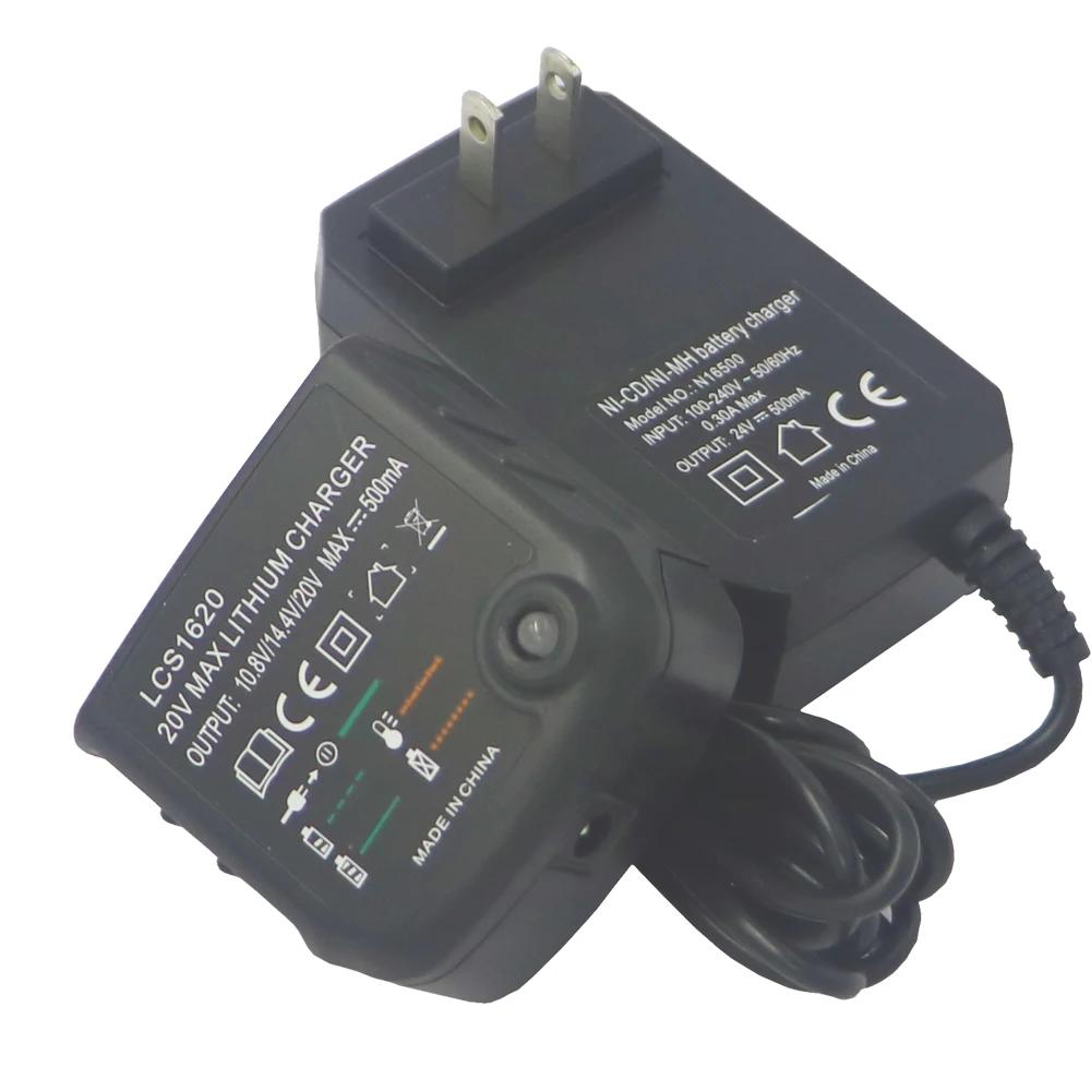 Cargador de batería de litio LCS1620 para Black Decker 20V, batería de iones de litio LBXR20 LBXR20-OPE LB20 LBX20 LBX4020 LB2X4020 LB2X3020-OPE