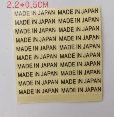 22mm X 5mm Spot Origin Label / Made in Japan Sticker MADE IN JAPAN Transparent Origin Sticker Customized Free Shipping