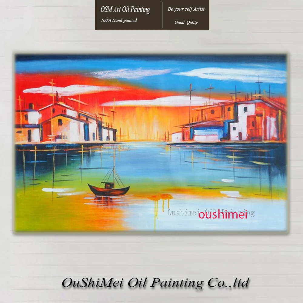 

hand painted canvas oil paintings seascape art painting for living room modern decor 1 piece termin painting decorative pictures