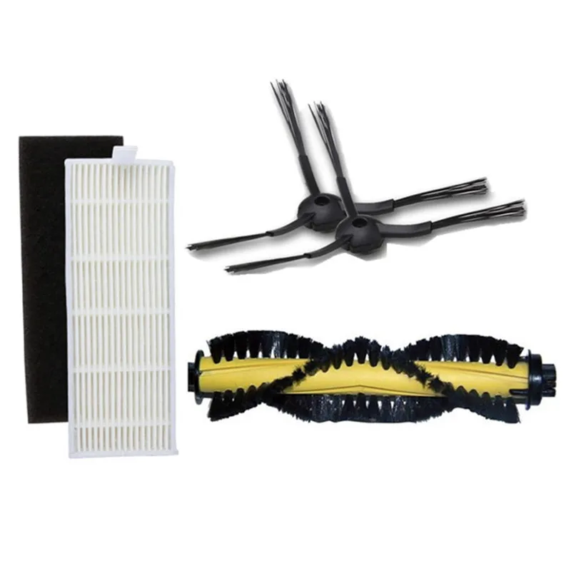 فرشاة جانبية لمرشح HEPA للفرشاة الرئيسية لملحقات أجزاء المكنسة الكهربائية الروبوتية kitfort KT-519 kt519