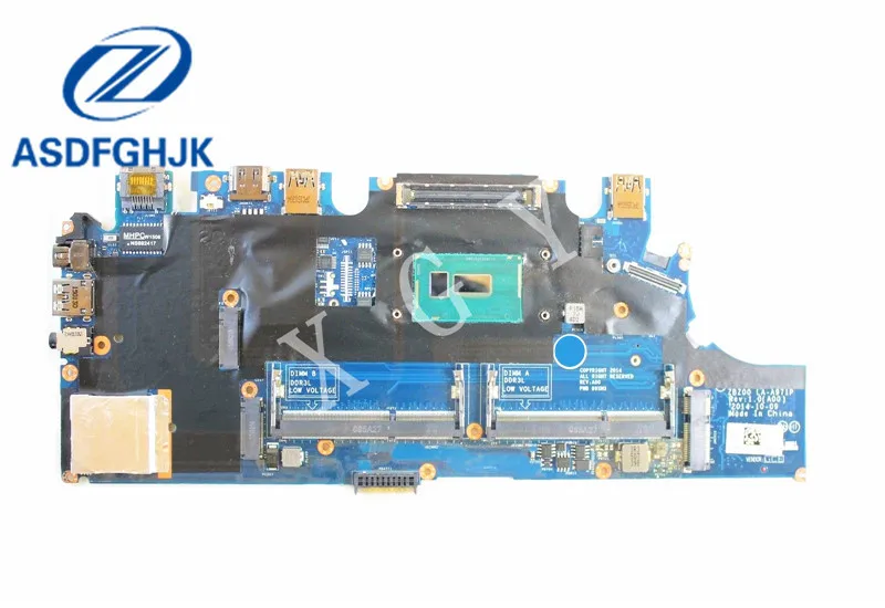 Laptop Motherboard LA-A971P for Dell Latitude E7250 Motherboard G9CNK 0G9CNK CN-0G9CNK i5-5300U 2.3 GHz DDR3L 100% Test ok