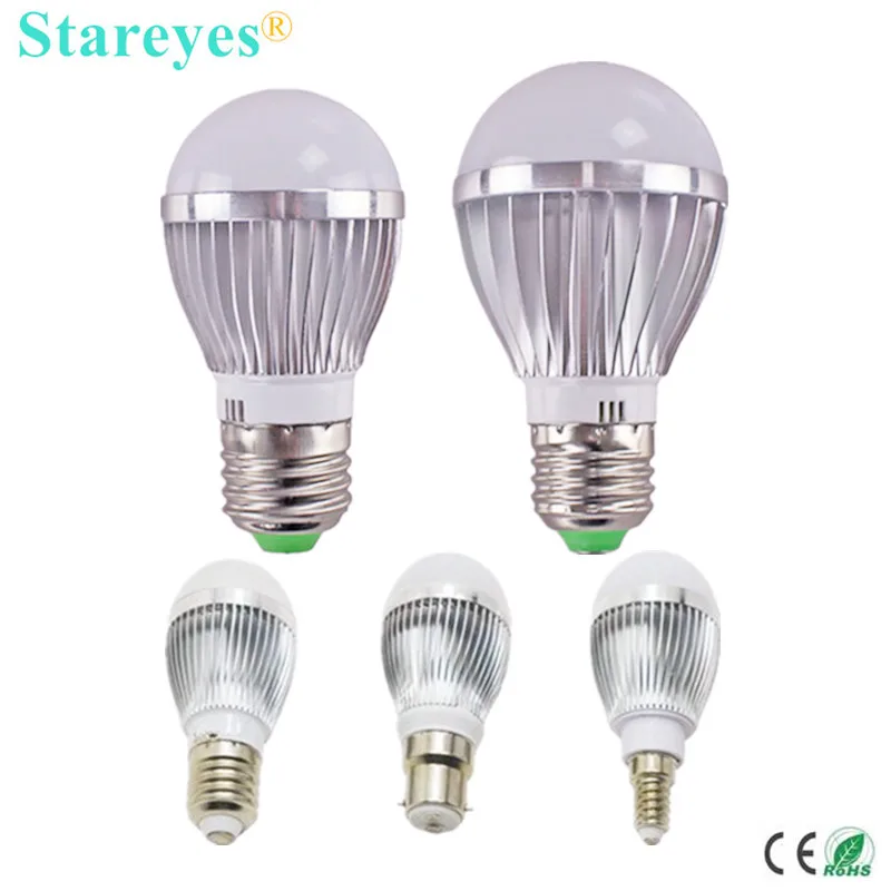 

1 Piece Dimmable Bubble Ball Bulb AC85-265V 5W 4W 3W E14 E27 B22 GU10 Globe light LED droplight Bulb LED Lamp LED Light lighting