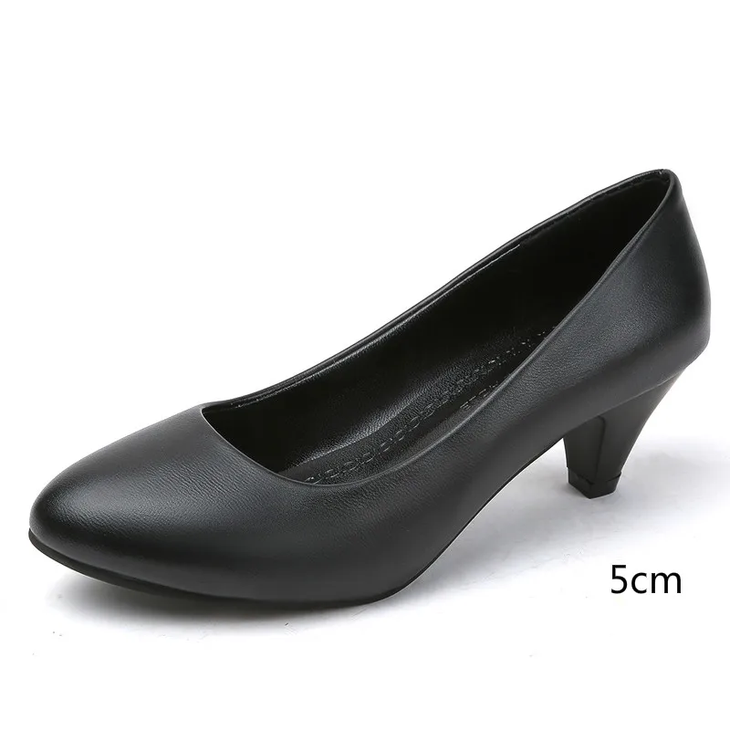 Black Women\'s OL Pumps 2019 Spring and Autumn Comfortable Female High Heels Working Shoes Office Ladies Pumps