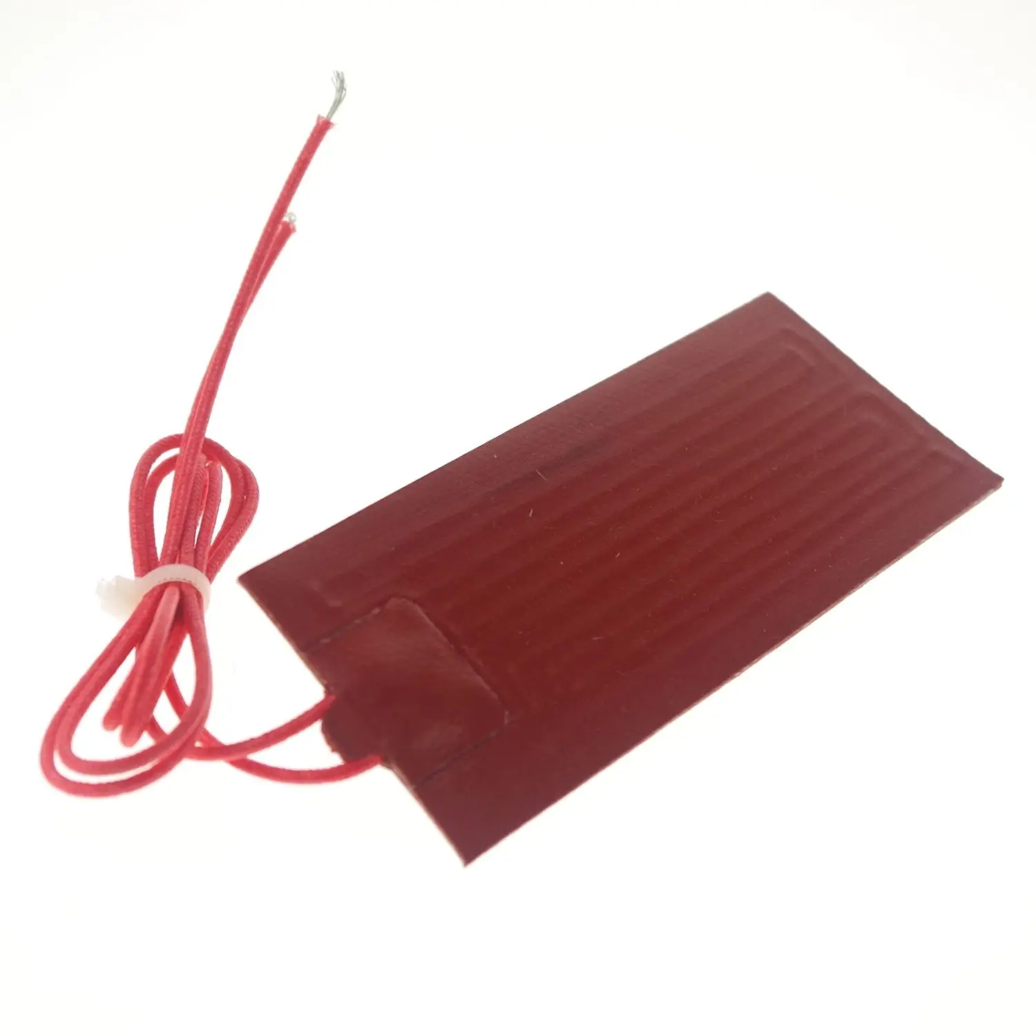 12V DC 80x100mm 25W Rectangle Flexible Waterproof Silicon Heater Pad For  Oil Tank Electrical Wires