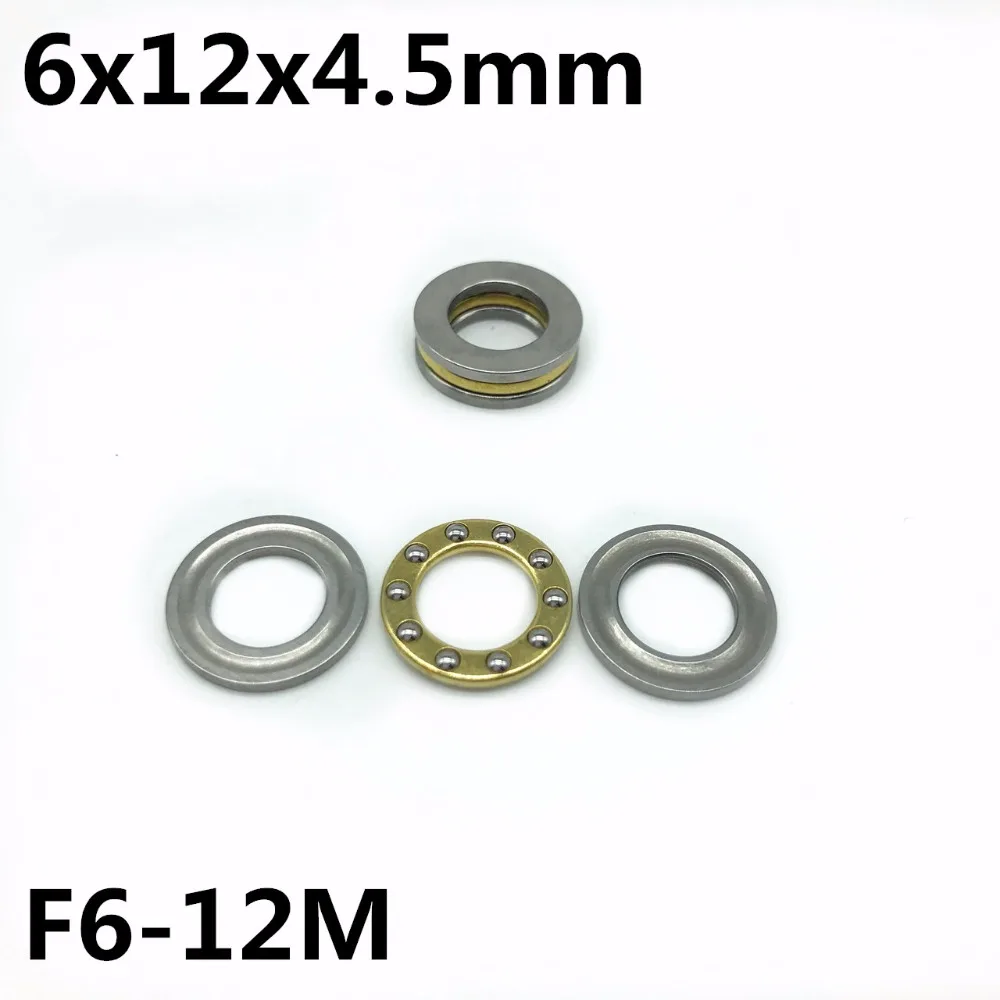 

50Pcs F6-12M 6x12x4.5 mm Axial Ball Thrust Bearing plane thrust ball bearing High quality