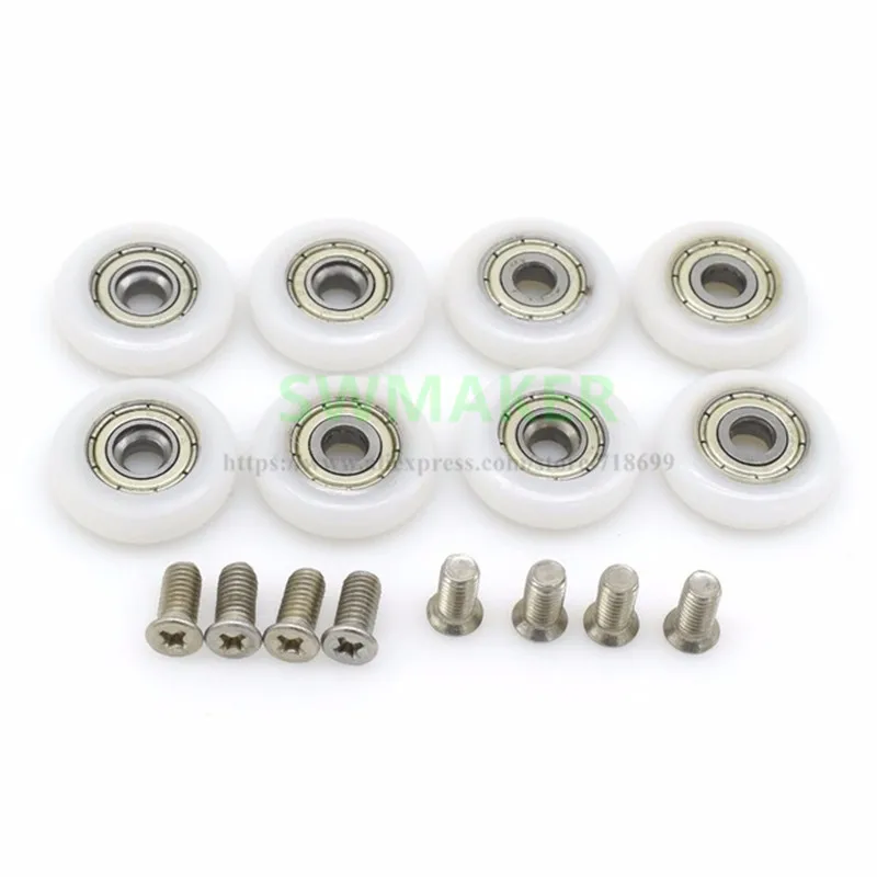 10pcs 19 mm 20mm 23 mm 25 mm 27 mm high quality bearing steel wear-resisting wheel single pulley in shower