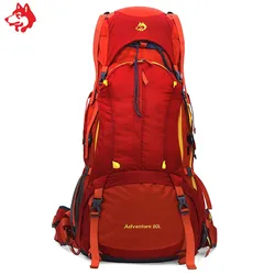 義烏 80L 新アウトドアキャンプハイキングスポーツ旅行バッグプロフェッショナル登山バッグ防水トレッキングバックパック