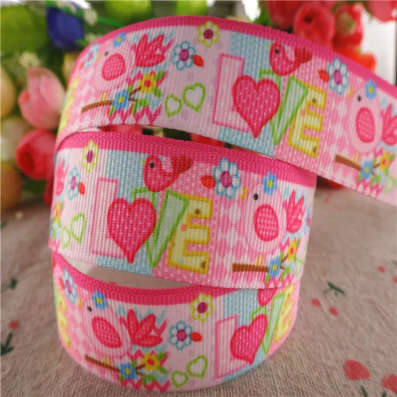7/8" (22 mm) 10 Yards/Los Blumenmuster Ripsband Tiermuster Band DIY handgefertigte Materialien MD18022628 – Detail 1