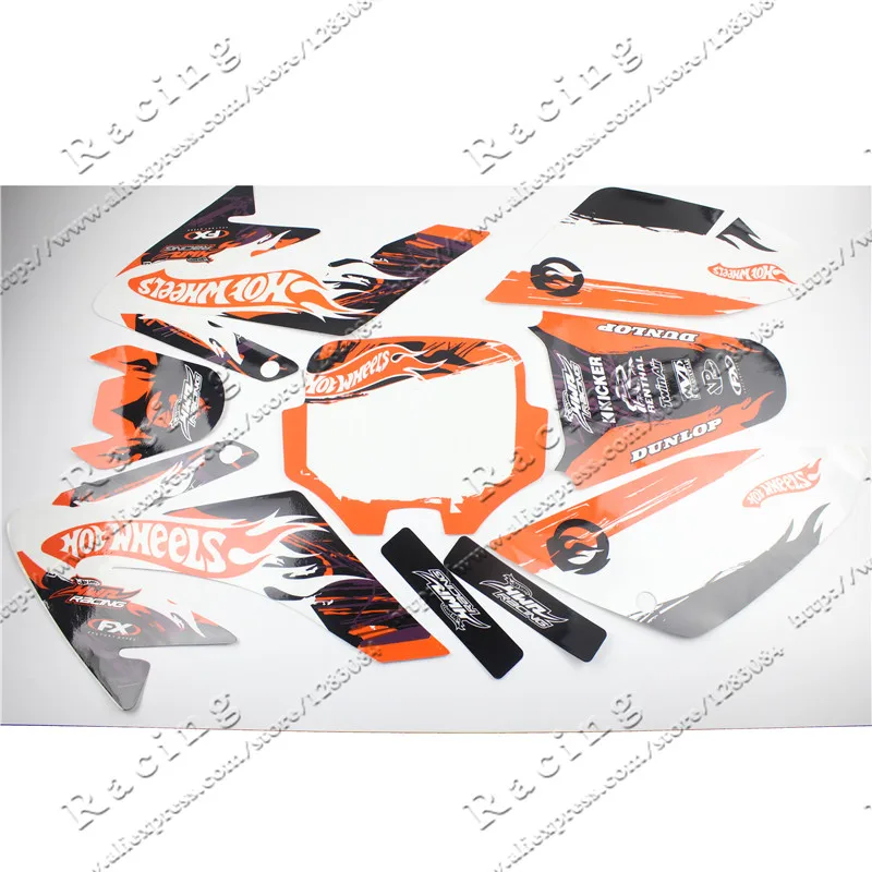 CRF 70 GRAPHICS KIT CRF70 DECO DECALS STICKERS DIRT PIT BIKE SENGE Motocross Kayo BSE Use