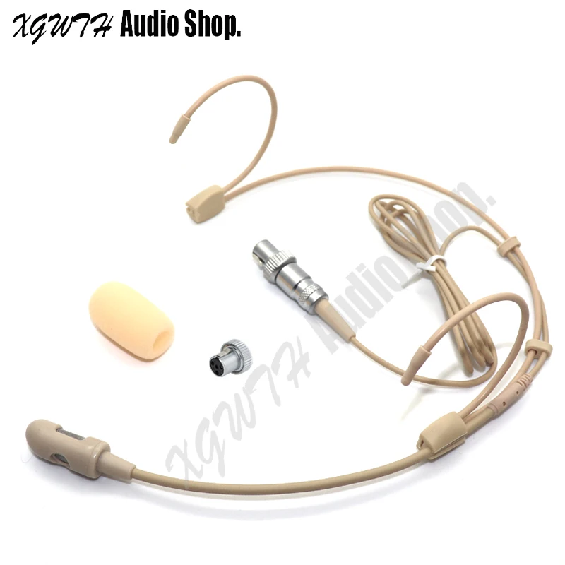 

Super Cardioid Directivity Headset Microphone Condenser Mic For Mipro Wireless Interview Speech Connector Mini XLR 4PIN Lock