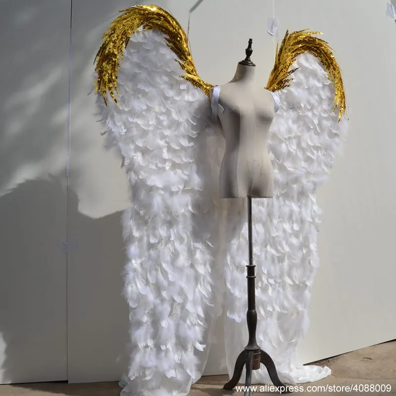 Adult's long angel wings Easter Halloween Grand event creative deco products feather handicrafts COSplay costume