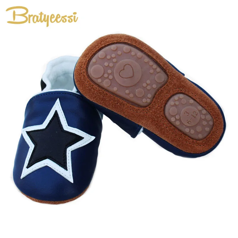 

New Star Winter Baby Shoes Plush Lining Genuine Leather Baby Moccasins Anti Slip Infant Baby Boy Shoes 3 Colors