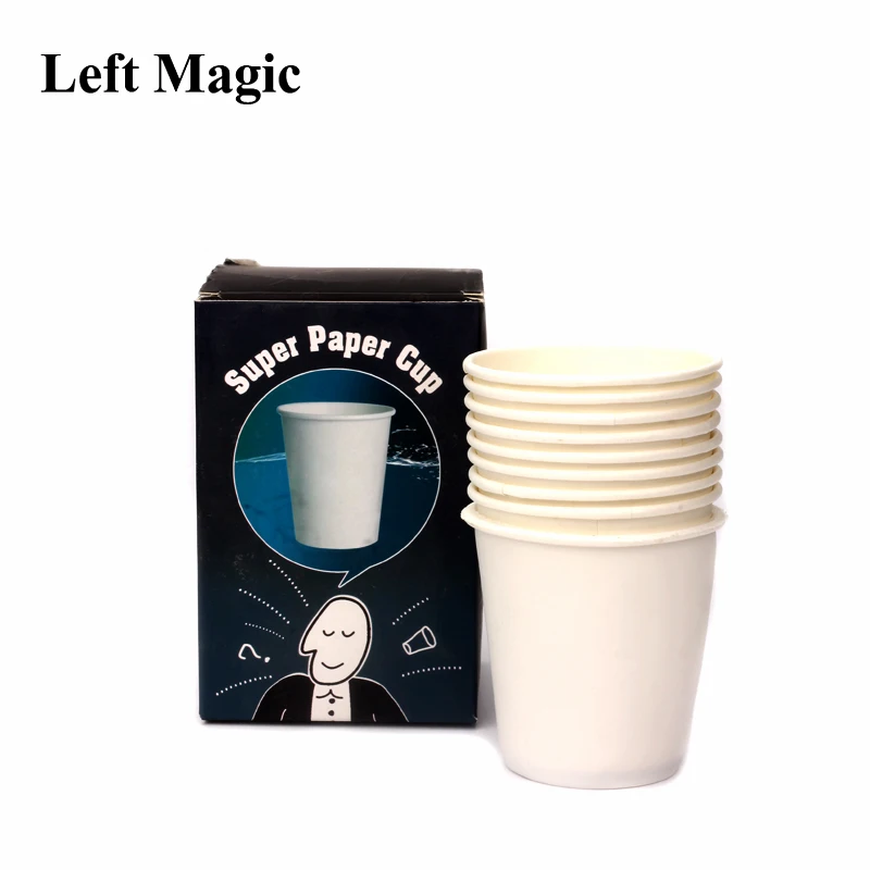 Super Paper Cup Magic Tricks Cup Appear From Bag Magic Props Paper Comedy Stage Close Magic Street Magic Show G8134