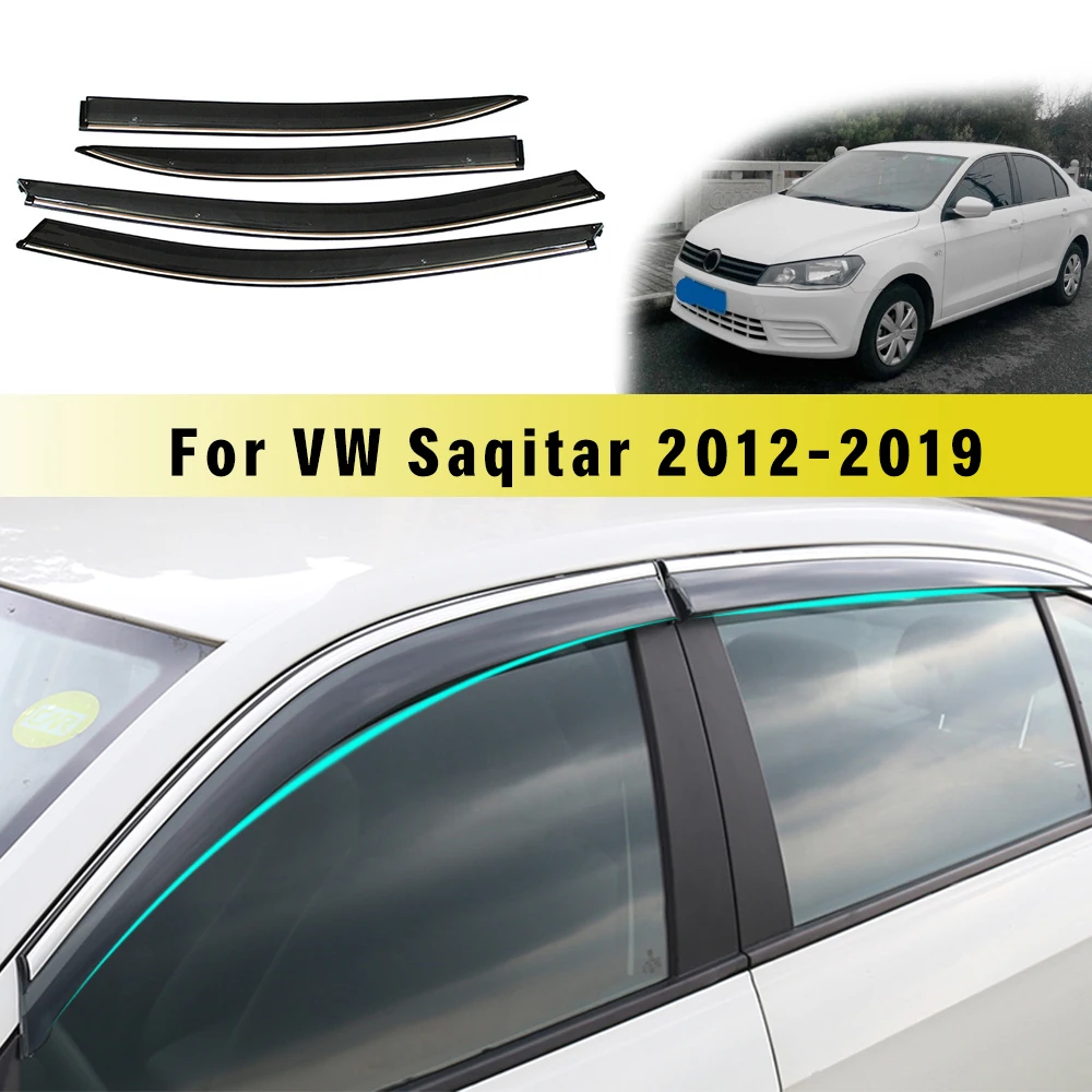 

Car Styling Smoke Window Sun Rain Visor Deflector Guard For VW Sagitar 2012 2013 2014 2015 2016 2017 2018/2019 Accessorie