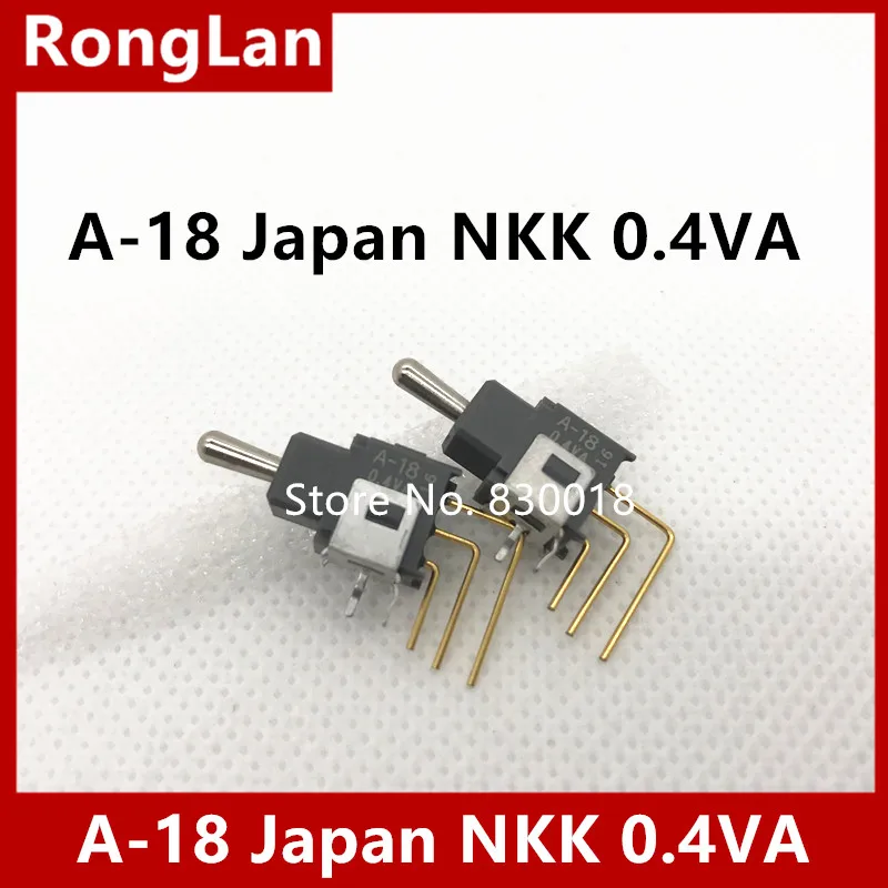 [BELLA]A-18 Japan NKK 0.4VA curved legs about 3 feet toggle switch reset switch new original--10PCS/LOT