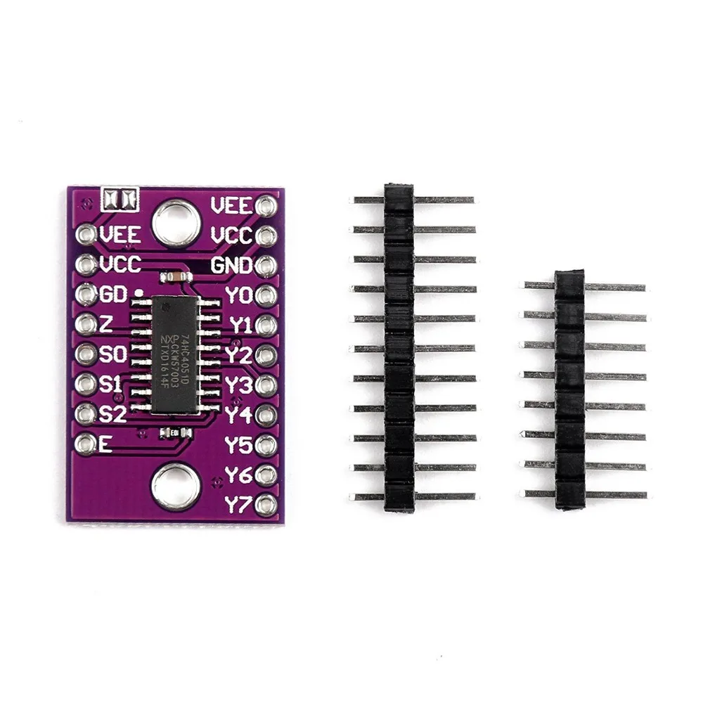 74HC4051 – multiplexeurs à commande numérique, interrupteur électronique à 8 canaux, simple, CD4051