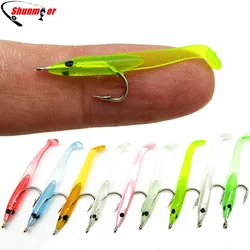 SUNMILE 120pcs 0.3g 35mm Eel Soft Baits Pesca Fishing Lure Peche Tackle Wobblers Fish Lures Carp Leurre Souple Isca Artificial