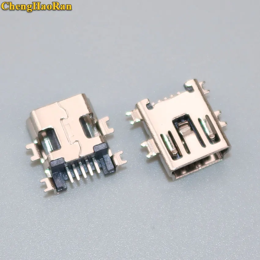 ChengHaoRan 1-10 pcs Mini USB Connector B Type 5pin SMT PCB Board Sink 1.7 USB Socket Female Jack 2.0