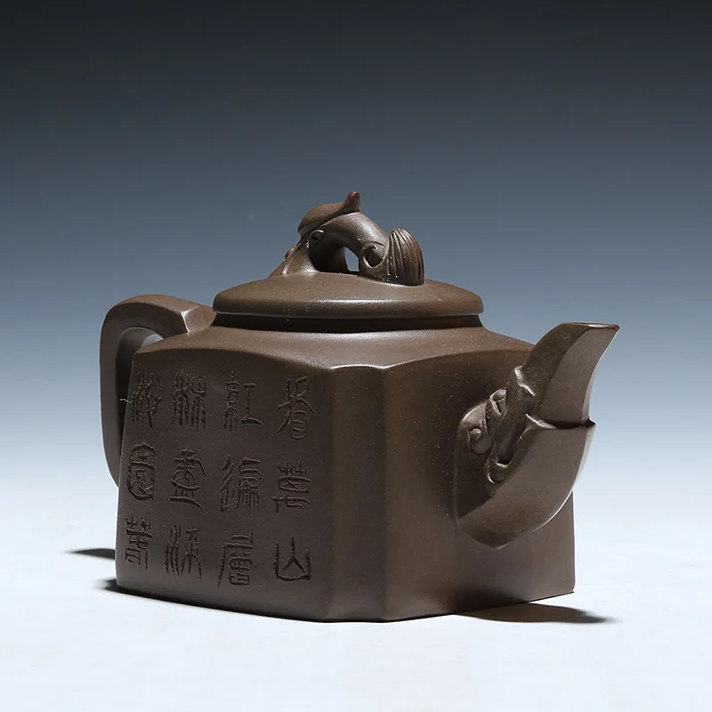 The Yixing teapot fanghu dragon Quartet 220 mL of Kung Fu tea set gift custom mixed batch