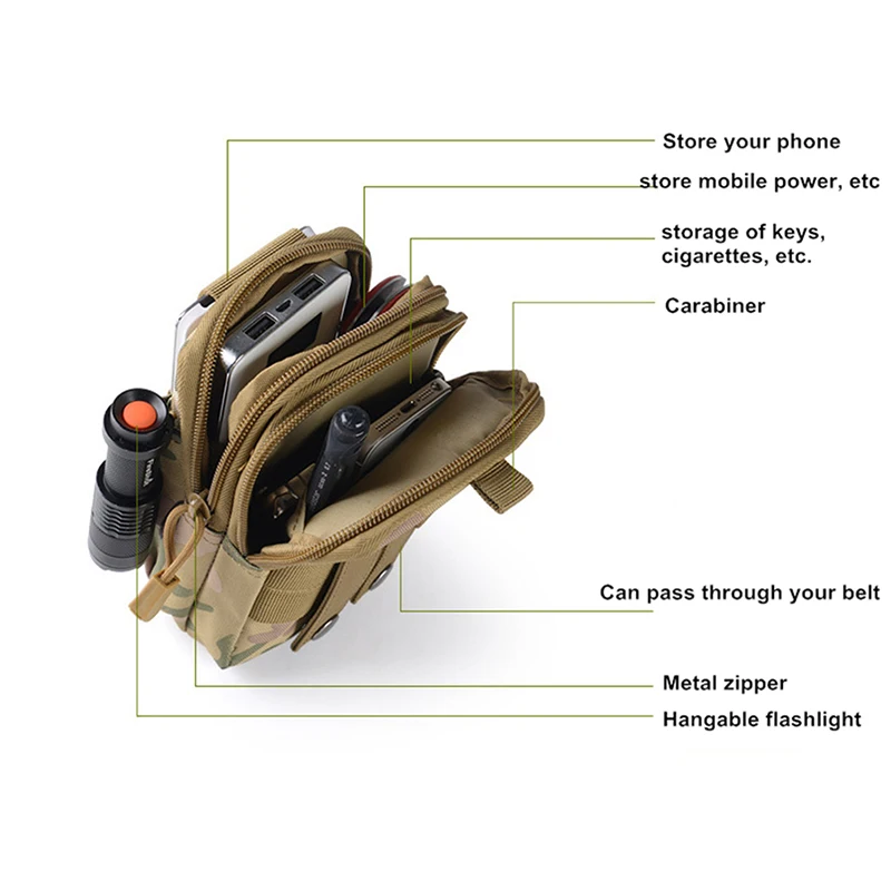 Millitary Tactical Bag Outdoor Camping Bag Waterproof 600D Nylon Sports Army Bags Backpack Camouflage Pouch For Travel Hiking