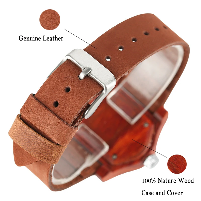 Turkish Evil Eye Bracelets Wooden Watches Women Female Genuine Leather Ethnic Vintage Quartz Watch Woman Men Bamboo Wristwatches