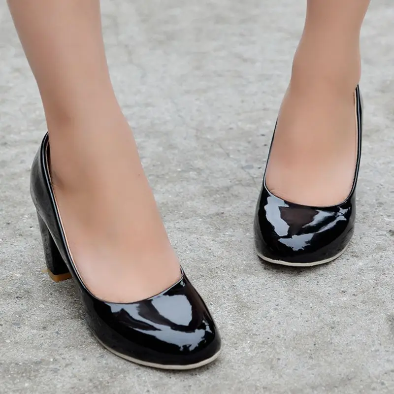 BLXQPYT 2017 New Big Size 34-43 4 Colour Spring Autumn Pumps High Heels for Women Dress PU Party Wedding Shoes 222-2