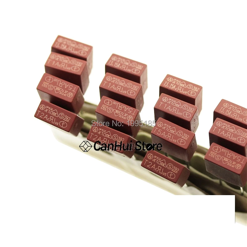 50pcs Square Fuse 2A 250V 392  Plastic T2A LCD TV Power Board Commonly Used 250V Insurance Pipe Slow Fuse T1A 3.15A 4A T5A T6.3A