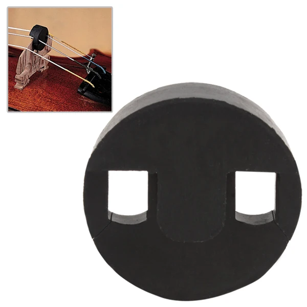 Black Round Rubber Cello Mute Violoncello Musical Intruments Parts & Accessories