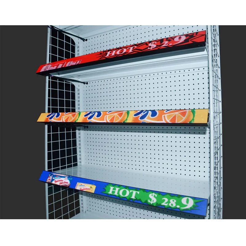 Store LED Shelf Video Screen P1.875 P1.25 COB Strip Display Indoor Digital Signage For Supermarket