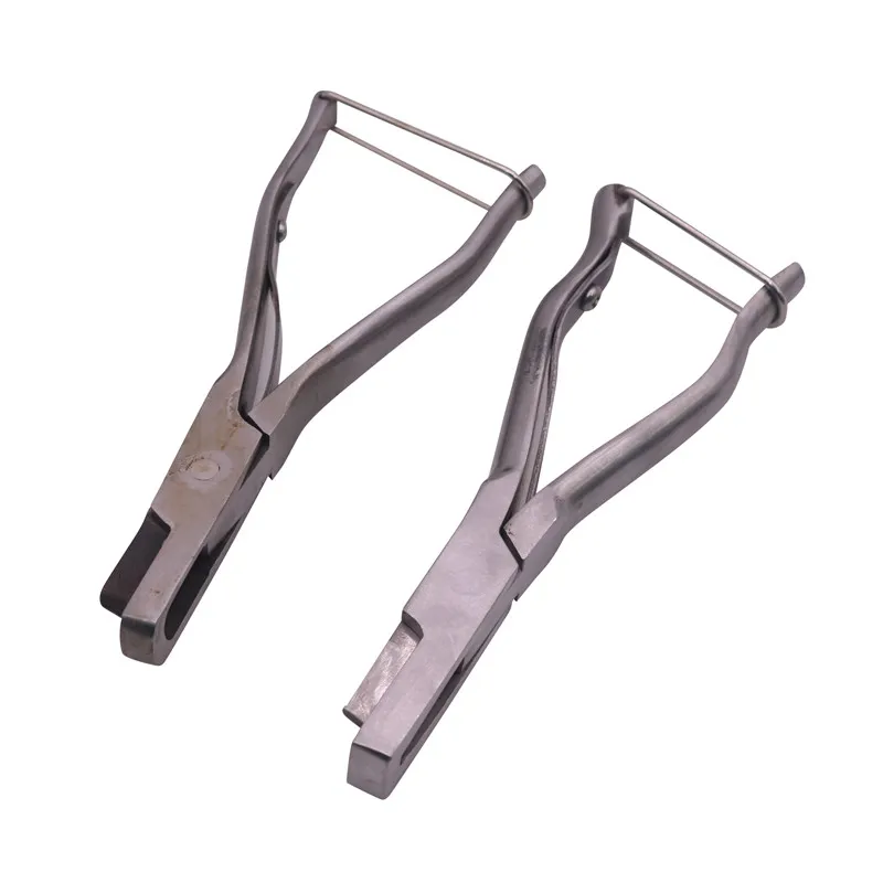 1 Pcs Stainless Steel V-shaped U-clip Pliers Pig's Ear Pliers Clip Ear Pliers  Pig Marker Forceps Easy To Carry And Operate