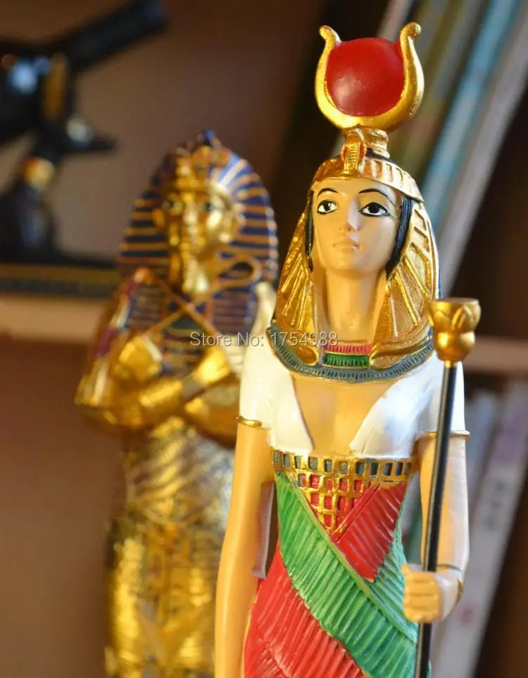 Rotateegypt Pharaoh and goddess Statue to the right postition open  lock real life room escape game takagism props