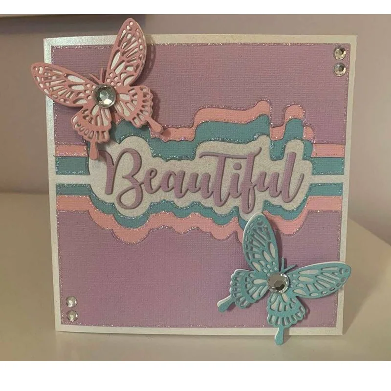 Enjoy Relax Cherish Believe Blessed Stacked Words Metal Cutting Dies For DIY Scrapbooking Embossing Paper Cards Crafts New 2019