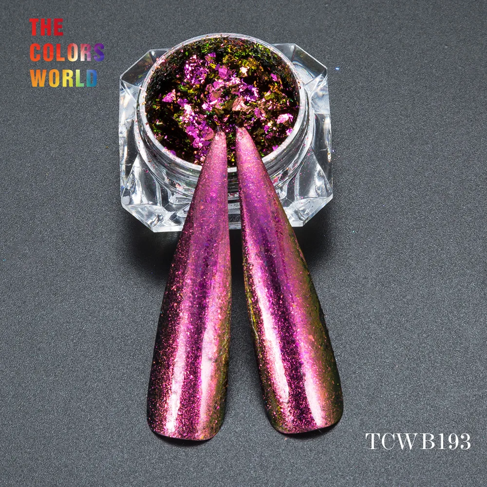 

Искусственные хлопья с волшебным эффектом TCWB193, большого размера, хамелеон для ногтевого дизайна, лака для ногтей и других украшений для творчества