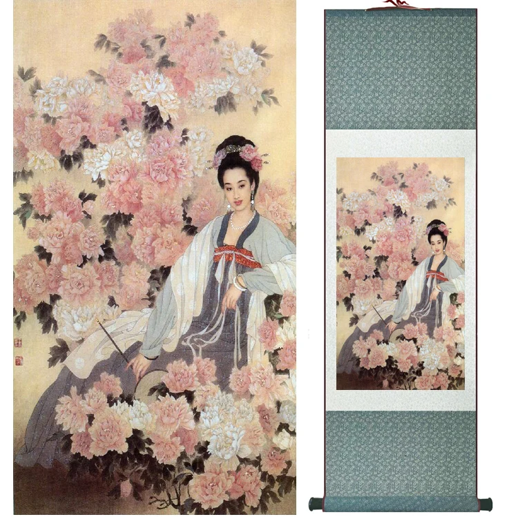 

Traditional Chinese pretty girls painting Home Office Decoration beautifull women painting Chinese painting