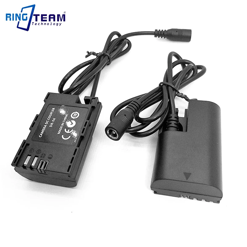 2x LP-E6 DR-E6 Batterie DC Couremplaçant pour IL Caméra EOS 5D Mark IV III II 5wiches 5D3 5D4 5DS 5DSR 6D 7D Mark II 6wiches 7wiches 60D 70D 80D