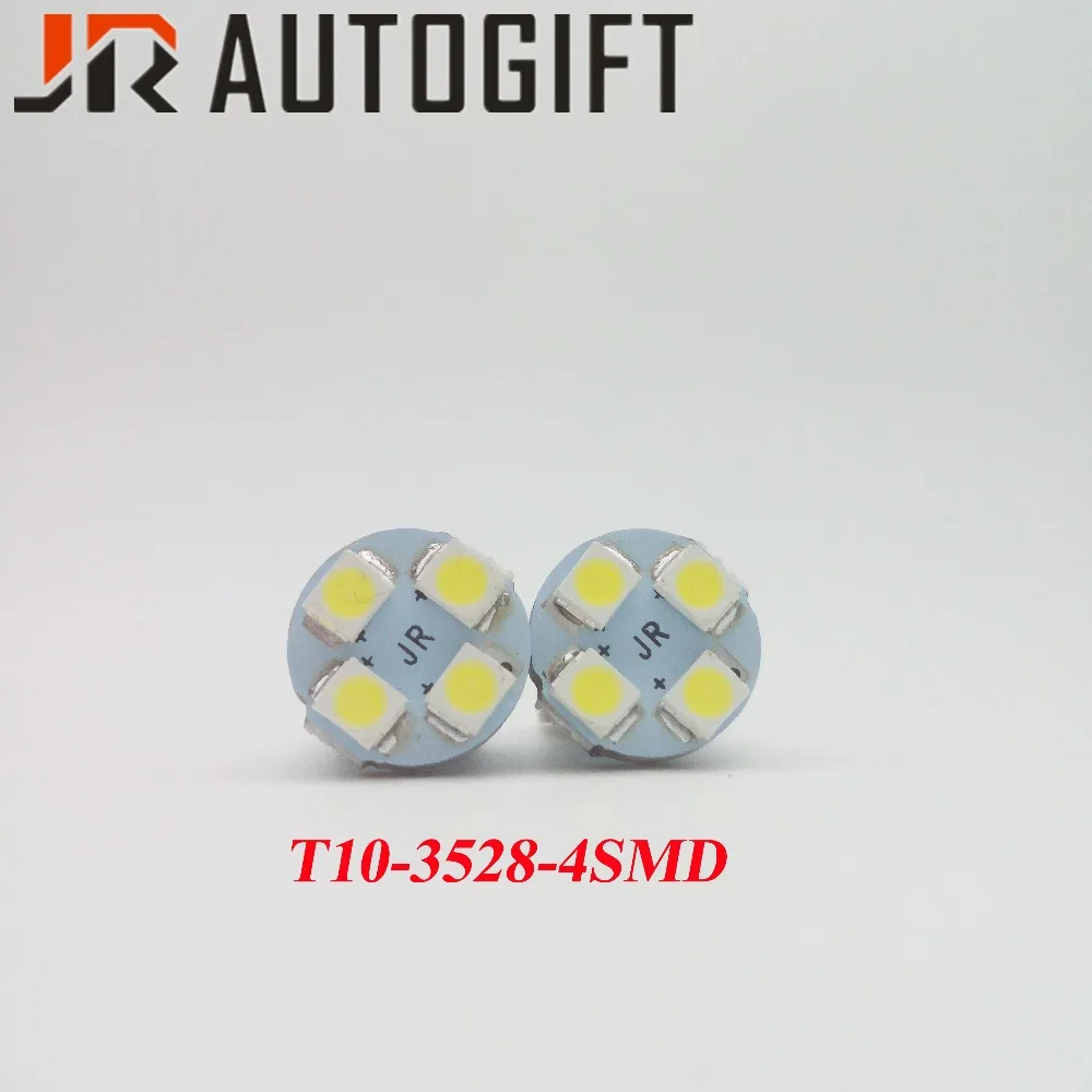 

Car-styling 100pcs/lot T10 W5W 4 Smd 3528 Car Wedge Led Lights 4LED 194 168 DC 12V 24V Marker Lamps Auto Reading Dome Bulbs