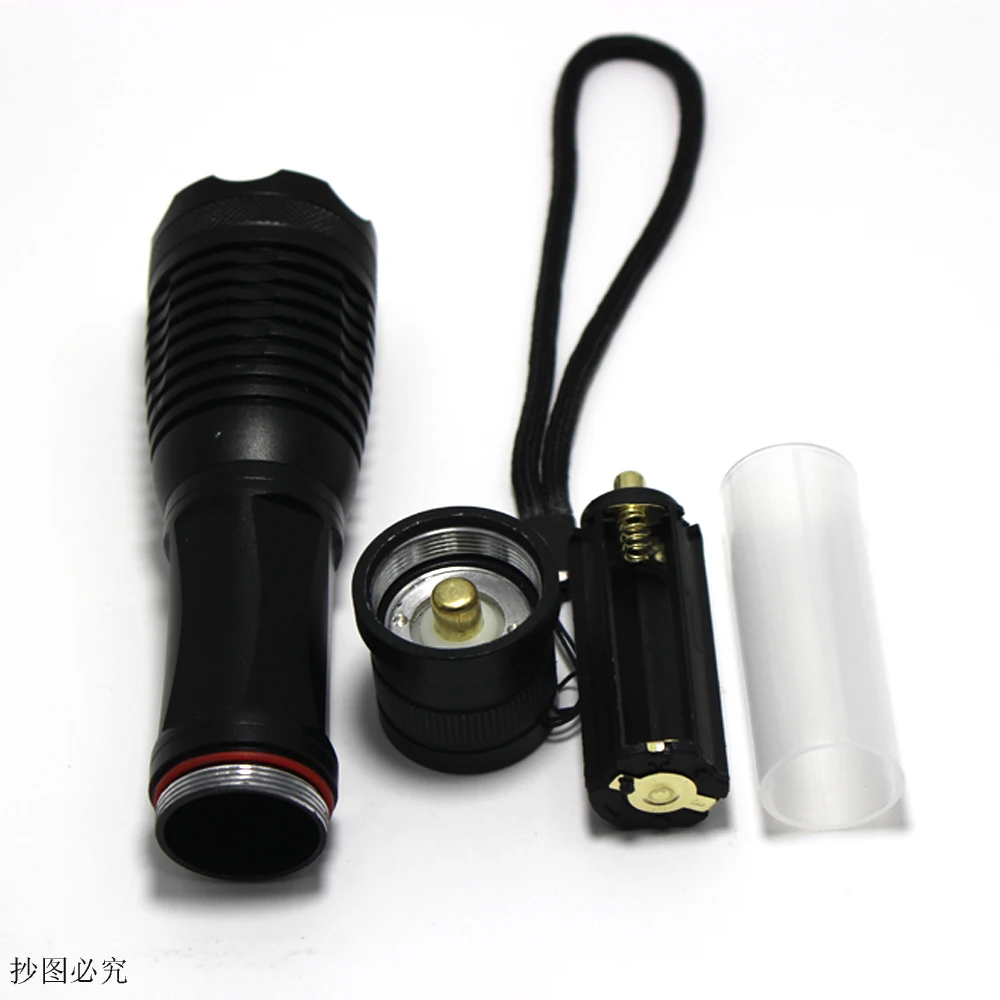 IR 850nm 5w Night Vision Infrared Zoomable LED Flashlight TorchCamping ON/OFF Mode With Gun Clip+Dual mode Remote Pressure Switc