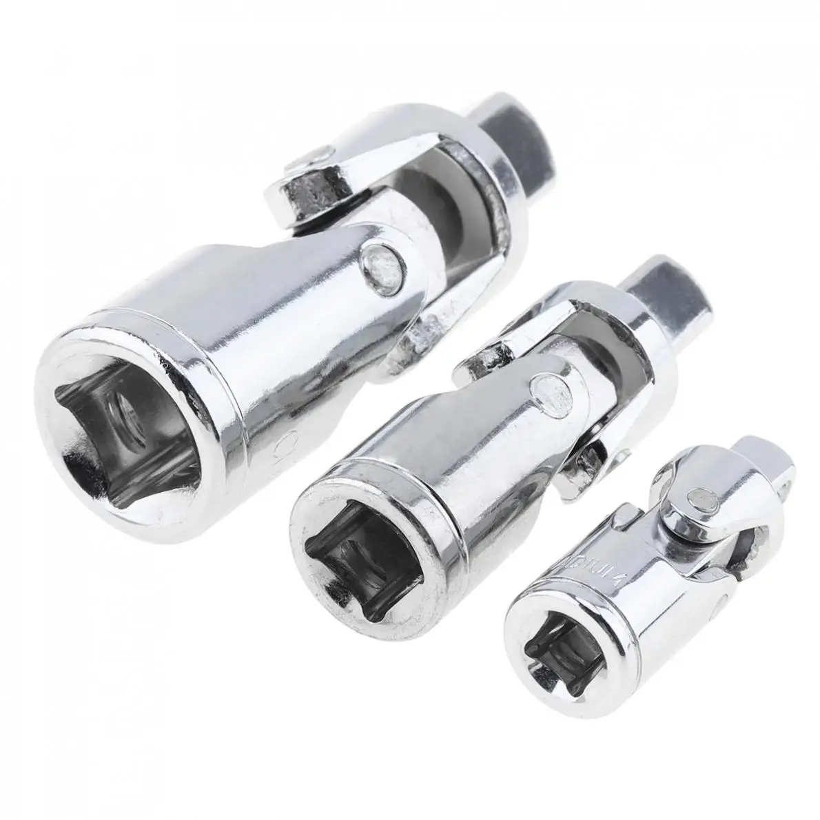 3 pz/lotto argento giunto universale presa adattatore Bendy Knuckles Set 1/2in 1/4in 3/8in