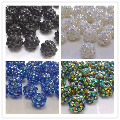 loose bracelet+Free Shipping+Gift.10*12 mm mixed 4 Color loose DIY Resin crystal  Beads fit Basketball Wives  jewelry.