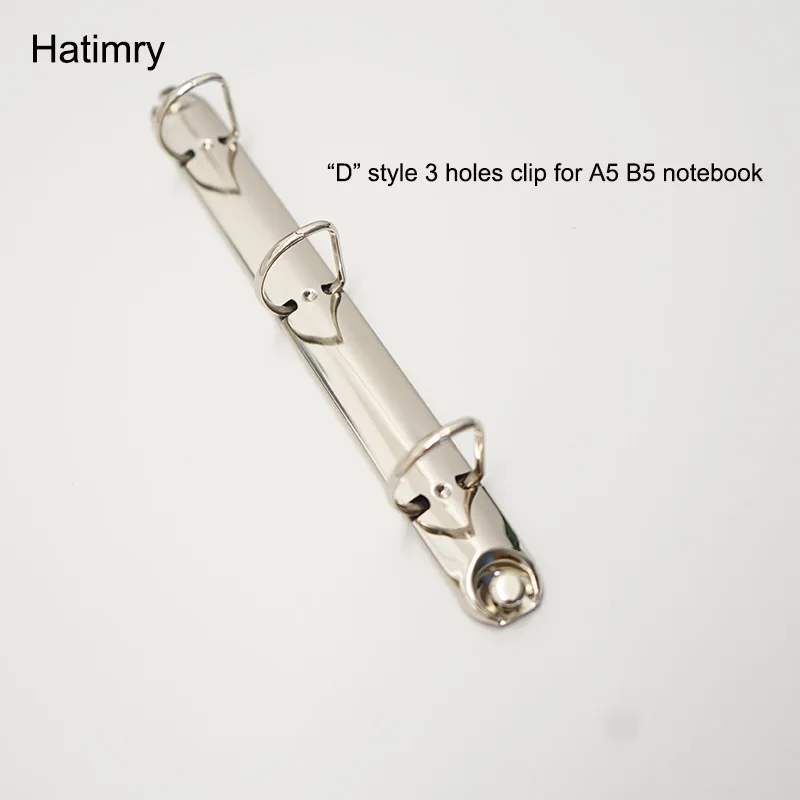 

DIY 3 holes binder clip for A4 B5 notebook D style rings clip school supplies for spiral notebook clip