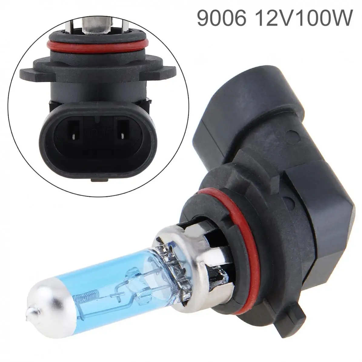 

12V 9006 5000K 100W White Light Super Bright Car Xenon Halogen Lamp Auto Front Headlight Fog Bulb