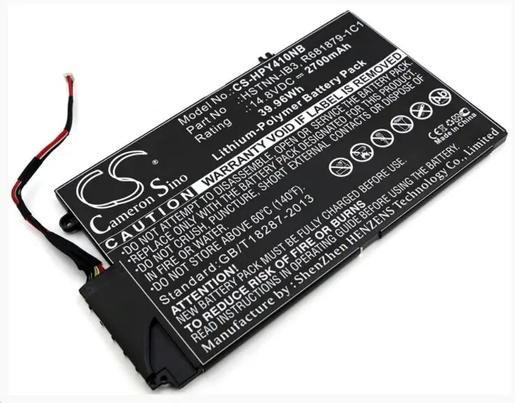 

Cameron Sino 2700mAh battery for HP EL04XL ENVY 1000 ENVY 4-1000 1004TX 1005TX 1042TX 1064TX 1100 1117NR PN-C102 TouchSmart 4