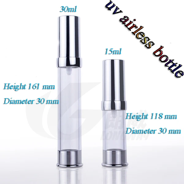 

Capacity 30ml 30pcs/lot factory wholesale AS Shoulder vacuum bottles, new uv vacuum bottle
