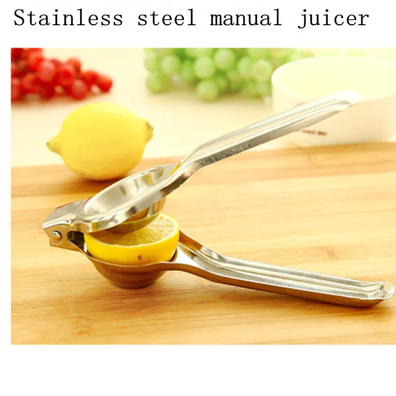 

Mini Stainless Steel Fruits Squeezer Orange Hand Manual Juicer Kitchen Tools Lemon Juicer Orange Juice Fruit Extractor 20.5cm