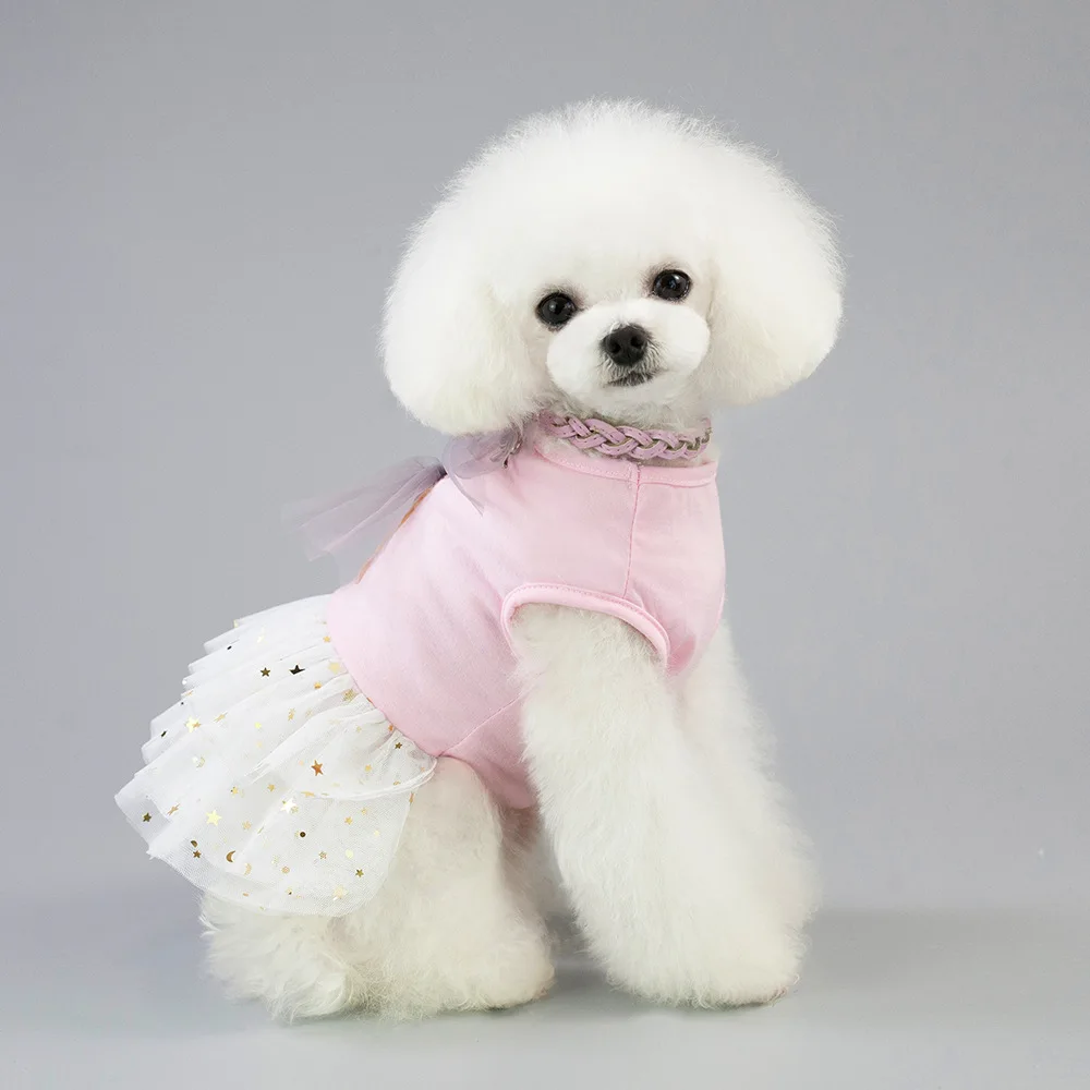 

Girl Dog Clothes Dogs Pets Clothing Tutu Dress for small dog