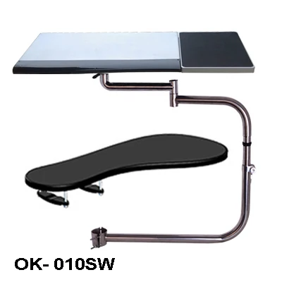 Multifunctional Full Motion Chair Clamping Keyboard Holder Lapdesk+Square Mouse Pad+Chair Arm Clamping XL size Mouse Pad/Mat